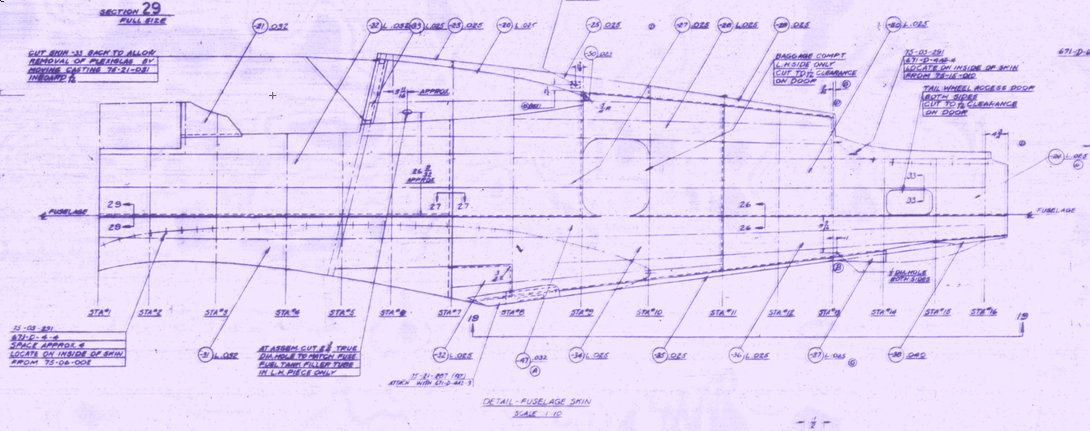 Aircraft structural blueprint